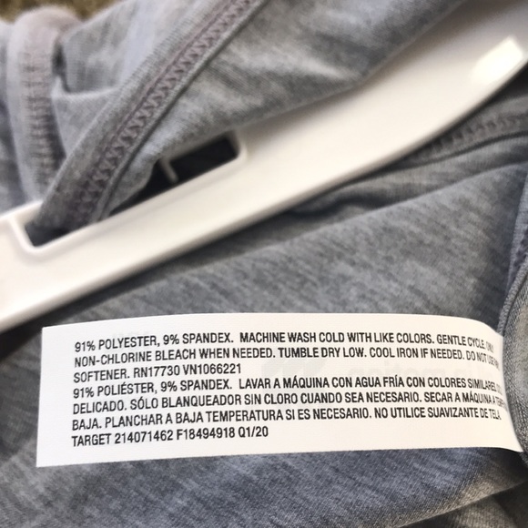 NWT “All In Motion” Grey Racer Tank tops - Picture 8 of 9